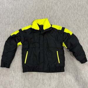 Vintage Descente Racing Ski Jacket Grey Yellow Size L